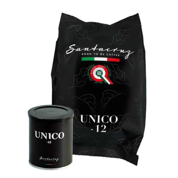 Unico -12 caffè in grani e macinato Santacruz 88% Arabica | 12% Robusta