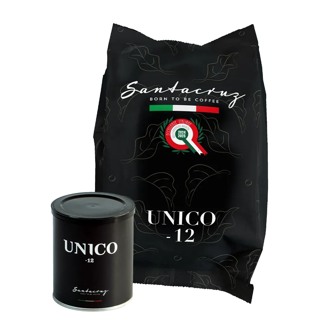Unico -12 caffè in grani e macinato Santacruz 88% Arabica | 12% Robusta